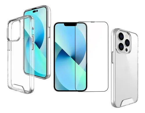 Combo Case Transparente + Vidrio templado