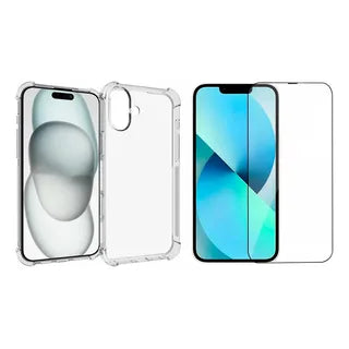 Combo Case Transparente + Vidrio templado