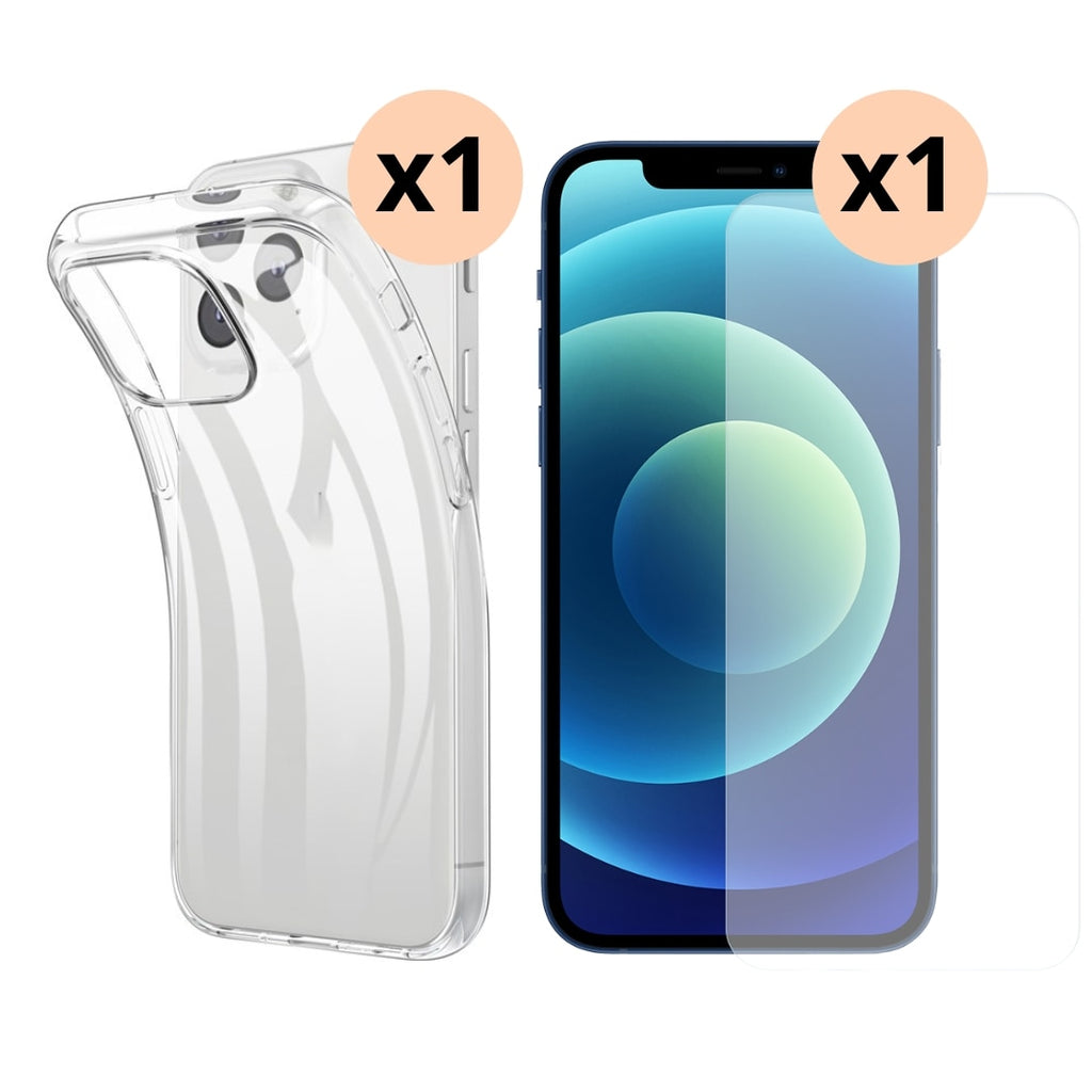 Combo Case Transparente + Vidrio templado